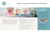 ABOUT THE QUIET SCHOOLS NETWORK · JOINING THE QUIET SCHOOLS NETWORK Quiet Ambassadors commit to mentoring colleagues and facilitating conversations with faculty and students. They