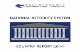 NIS COUNTRY REPORT - Transparency International Pakistan · NIS COUNTRY REPORT Transparency International (TI) is the civil society organization leading the global ˜ght against corruption.