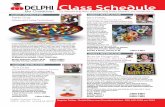 Class Schedule - Delphi Glass · cutting art Glass Cutting glass is a two step process: the score and the break. We’ll show you the best ways to do both. Your instructor will demonstrate