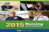 2015 Nursingsentaranursingreport.com/wp-content/uploads/2018/06/... · 2018-06-14 · 2015 Sentara Nursing Annual Report 1 It is with sincere pleasure I present to you the 2015 Sentara