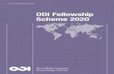 ODI Fellowship Scheme 2020 · ODI is an independent, global think tank, working for a sustainable and peaceful world in which every person thrives. We harness the power of evidence