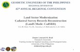 Land Sector Modernization Cadastral Survey Records ...gepr3.org/images/45thConv/GEP_CLAA_2019_DLMBool.pdf · Consultation with LMB-LAMS. GEP R3 –45TH ANNUAL REGIONAL CONVENTION