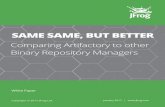 Comparing Artifactory to other Binary Repository …...packages. These applications provide different services like package management, dependency resolution, uploading packages to