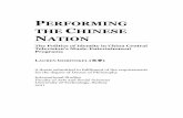 PERFORMING THE CHINESE NATION - OPUS at UTS: Home · PERFORMING THE CHINESE NATION The Politics of Identity in China Central Television’s Music-Entertainment Programs LAUREN GORFINKEL