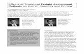 Effects of Truckload Freight Assignment Methods on Carrier … · 2016-08-13 · focuses solely on the for-hire TL industry where a ... Effects of Truckload Freight Assignment Methods
