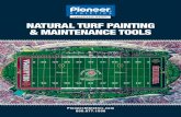 NATURAL TURF PAINTING & MAINTENANCE TOOLS · Basic Cord & Reel • Easy-to-use guide for the layout process • Utilizing the kit will cut your layout time significantly • Kit comes