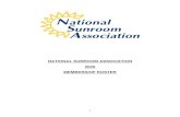 NATIONAL SUNROOM ASSOCIATION 2009 MEMBERSHIP ROSTER Roster.pdf · national sunroom association. 2009 membership list. manufacturer members. brady-built sunrooms