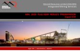 Mineral Resources Limited (ASX:MIN) Integrated Mining Services … · 2018-11-08 · • Two key elements of this strategy are the proposed Bulk Ore Transportation System (BOTS) which