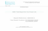 EMC Test Report for Vox Power Ltd · Section 1.2: Collateral standard: Electromagnetic Compatibility – Requirements and tests. Pass Declaration of Conformity. The intention of these
