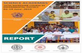 A Report on · The course director, Prof. R. Srinivasan, spoke about the Genesis of Science Academies’ refresher course in experimental physics and the Academies ... Mr. Prasanta