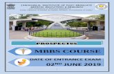 MBBS COURSE - Uttarakhandscert.uk.gov.in/files/JIMPER-MBBS_Prospectus_2019.pdf · JIPMER has started its JIPMER Karaikal, from the academic session 2016-17 with yearly intake of 50