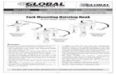 Fork Mounting Hoisting Hook - Global Industrial...• Siempre inspeccione el accesorio y confirme que se encuentra en condiciones de funcionamiento normales antes de su uso. Si observa