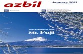 January 2011 'azbil' - azbil Group PR magazine · painter Taikan Yokoyama. In the field of literature, author Osamu Dazai described Mt. Fuji in his autobiographical novel, “Fugaku