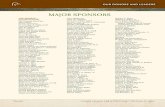 MAJOR SPONSORS - Ducks Unlimited DU/Annual...MAJOR SPONSORS OUR DONORS AND LEADERS * Deceased * Deceased ∞ Donors who made a gift in FY2013 (July 1, 2012-June 30, 2013) 1 LIFE SPONSOR