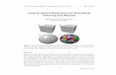 Cube-to-sphere Projections for Procedural Texturing and Beyond · example stratiﬁed sampling [Arvo 2001] or panoramic VR video [Brown 2017]. In our procedural texturing application,