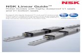 NSK Linear Guide · (2) If use in a contaminated environment is expected, fill in the Technical Data Sheet for linear guides in contaminated environments. (Please consult NSK for