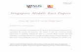 Singapore Middle East PapersSingapore Middle East Papers China the ‘Next U.S.” in the Middle East?1 By Stig Stenslie and Wang Luyao China will be considerably more dependent on