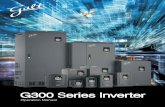 Galt Electric G300 Series Manual - VFDs.com · Galt Electric G300 Series Inverters Preface i Preface Thank you for choosing Galt Electric. We have created a series of instructional