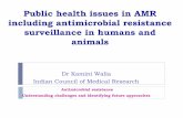 Public health issues in AMR including antimicrobial resistance surveillance in … Walia - Talk1.pdf · 2014-05-27 · Public health issues in AMR including antimicrobial resistance