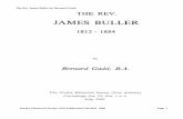 The Rev James Buller by Bernard Gadd - Methodist historical/22(1,2) rev james buller.pdf · The Rev James Buller by Bernard Gadd Wesley Historical Society (NZ) Publication 23(1&2)