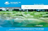 Agri-Innovation Sector Profileguelph.ca/wp-content/uploads/Agri-Innovation-Sector-Profile.pdf · • Home to Ontario Ministry of Agriculture Food and Rural Affairs, Agriculture and