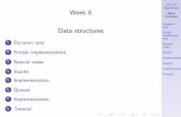 Week 6 Oliver Dynamic Data structures Simple Special Stackscs.swan.ac.uk/~csoliver/Algorithms201314/Slides/06-data-structures.pdf · Implementation via an array Using an array we