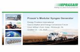 Praxair’s Modular Syngas Generator - Energy Frontiers€¦ · Praxair’s Modular Syngas Generator Energy Frontiers International ... OTM could significantly improve economics of