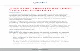 JUMP START DISASTER RECOVERY PLAN FOR HOSPITALITY · 2019-04-29 · Version 1. Disaster Recovery Plan Page 1 JUMP START DISASTER RECOVERY PLAN FOR HOSPITALITY Introduction In the