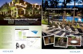 “powered by Design pro LED Technology” means to you ...€¦ · LED Energy & Cost Comparison ENERGY USE ... *10 x 35W Halogen fixtures vs. 10 x 6.5W Kichler Design Pro LED fixtures