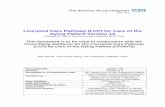 Liverpool Care Pathway (LCP) for Care of the Dying …...Liverpool Care Pathway (LCP) for Care of the Dying Patient Version 12 Adapted for use in Pennine Acute Hospitals NHS Trust