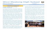 West Wyalong High School 2019-11-01آ  West Wyalong High School Newsletter West Wyalong NSW 2671 SINCERITY
