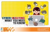 Cyber-bullying ENG 5 folded leaflet R9 20170310Different Forms of Cyber-bullying yber-bullying generally refers to bullying that involves the use of email, images or text messages