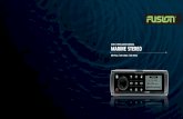 USER / INSTALLATION MANUAL MARINE STEREO...Zone Amplifier is designed to support the multi-zone technology of the Marine Stereo. enabling discrete installation and when combined with