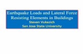 Earthquake Loads and Lateral Force Resisting Elements in ... · The Lateral Force Resisting System (LFRS) is Comprised of Horizontal and Vertical Elements Horizontal Element (Diaphragm)