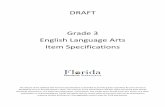 DRAFT Grade 3 English Language Arts Item Specificationsputnamtechnology.ss7.sharpschool.com/UserFiles/Servers/Server_52… · Grade 3 English Language Arts Item Specifications Florida