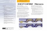 DEFORM TM News...DEFORM-3D training (includes DEFORM-F3) will be conducted at the SFTC office. 64-bit Update – Windows Implement ation In a previous DEFORM News, it was reported