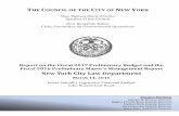 New York City Law Department · Law Department Fiscal 2017 Preliminary Budget. The Department’s proposed budget for Fiscal 2017 totals $185.6 million, including $135 million to