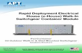 Rapid Deployment Electrical House (e-House) Walk-In ... · 433 N. 36. th Street Lafayette, IN 47905 (765) 446-2343 . ALN: 546 Rev. 01 . Rapid Deployment Electrical House (e-House)