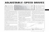 ADJUSTABLE-SPEED DRIVES - ITESM€¦ · djustable-speed drives adjust the speed of a driven shaft to a speed selected by an operator or by an auto-matic speed selection device. These