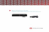 Best Practices Guide - Polycom...with the ceiling microphone ball, electronics box, and cable to connect the ball to the electronics box. The kits differ in the cables that are supplied
