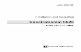 Installation and Operation - GDCInstallation and Operation SpectraComm 5520 GDC 076R102-000 Issue 4 - January 1998 General DataComm Warning This equipment generates, uses, and can