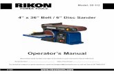 Operator’s Manual - Fine Woodworking Tools & Hand Tools · Read the owner’s manual carefully. Learn the tool’s applications, work capabilities, and its specific potential hazards.