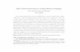 Job Characteristics and Labour Supply · Job Characteristics and Labour Supply ... First, we propose a consistent conceptual framework, based on Lancaster’s approach to consumer