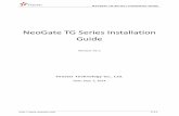 NeoGate TG Series Installation Guide · NeoGate TG Series Installation Guide  5/14 Network cable PC 1
