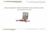 RESILMOUNT A96R SOUND ISOLATION CLIPS...RESILMOUNT A96R SOUND ISOLATION CLIPS INSTRUCTION AND SAFETY MANUAL  (888) 927-7495 RESILMOUNT …