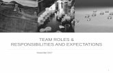 TEAM ROLES & RESPONSIBILITIES AND EXPECTATIONS · 2019-07-01 · • Comprehensive understanding of roles and responsibilities and the skillset needed in WPUs to substitute hazardous