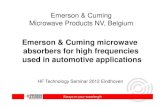 Emerson & Cuming microwave absorbers for high frequencies … · Emerson & Cuming microwave absorbers for high frequencies used in automotive applications. Always on your wavelength