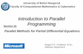Introduction to Parallel Programming - ННГУ · Nizhni Novgorod, 2005 Introduction to Parallel Programming: Parallel Methods for Partial Differential Equations ©GergelV.P. 15
