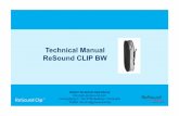 Technical Manual ReSound CLIP BWgto. E-Mail: Service@  Technical Manual ReSound CLIP BW.