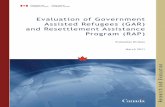 Evaluation of Government Assisted Refugees and ...In completing this complex evaluation of two separate, but related programs, multiple lines of evidence were utilized. In addition